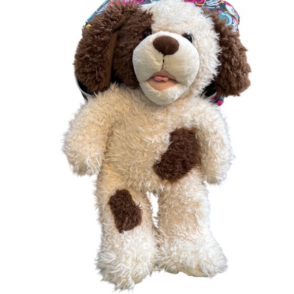 Build-A-Bear Workshop Scruffy Plush 16" Brown White Shaggy Stuffed Animal - Picture 2 of 8